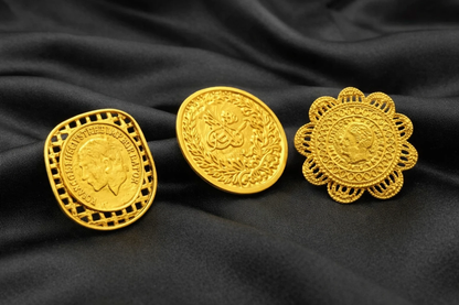 coin gold plated jewelry with elegant luxury design