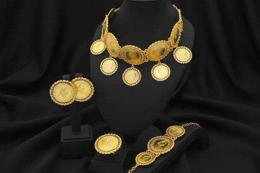 coin gold plated jewelry with elegant luxury design