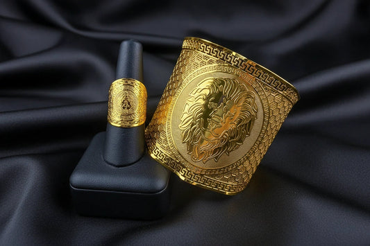 classic gold plated jewelry with elegant luxury design