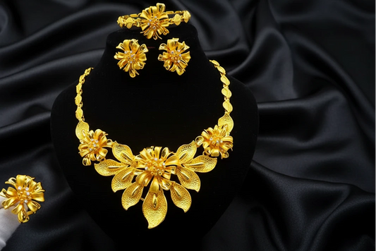 classic gold plated jewelry with elegant luxury design