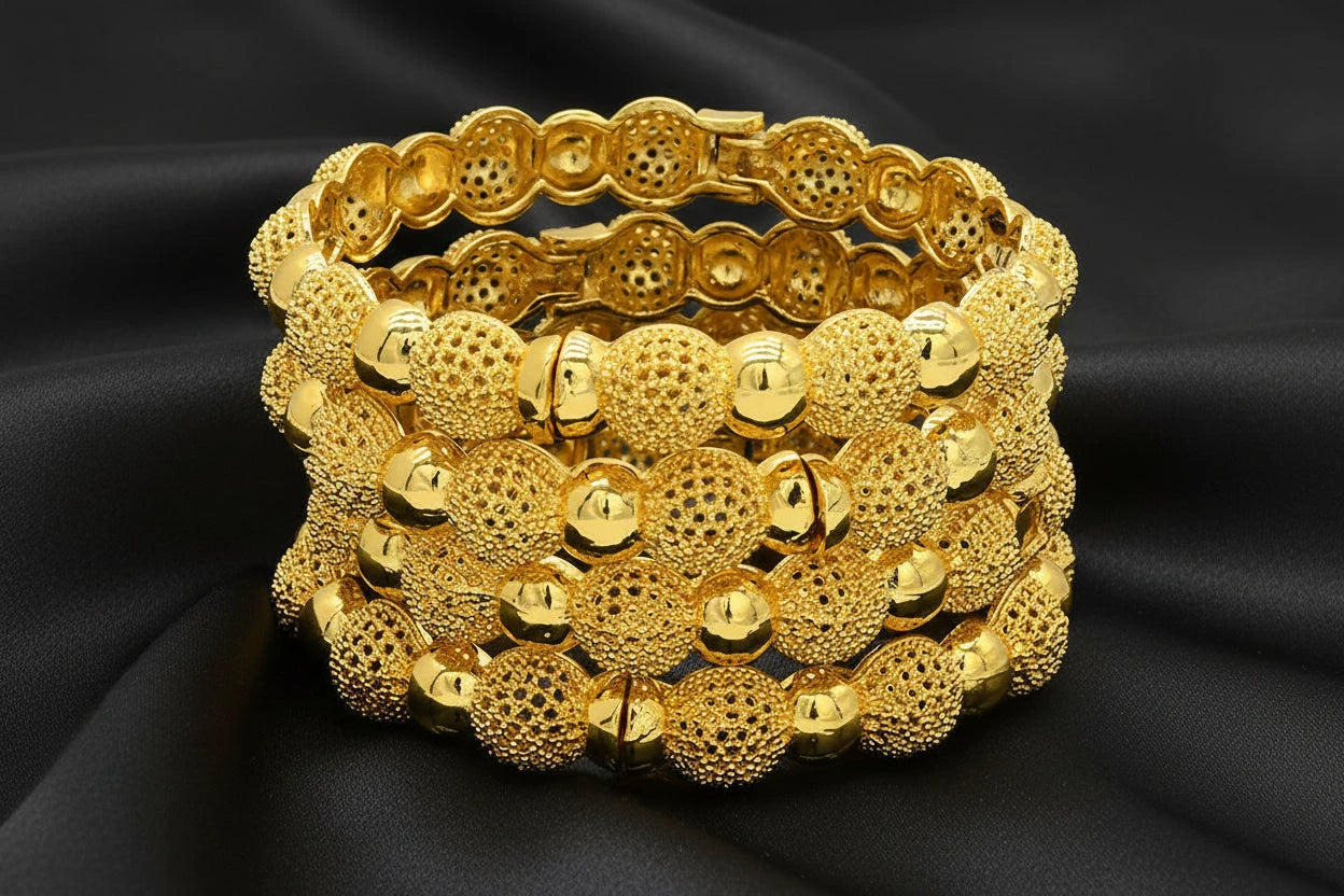 classic gold plated jewelry with elegant luxury design