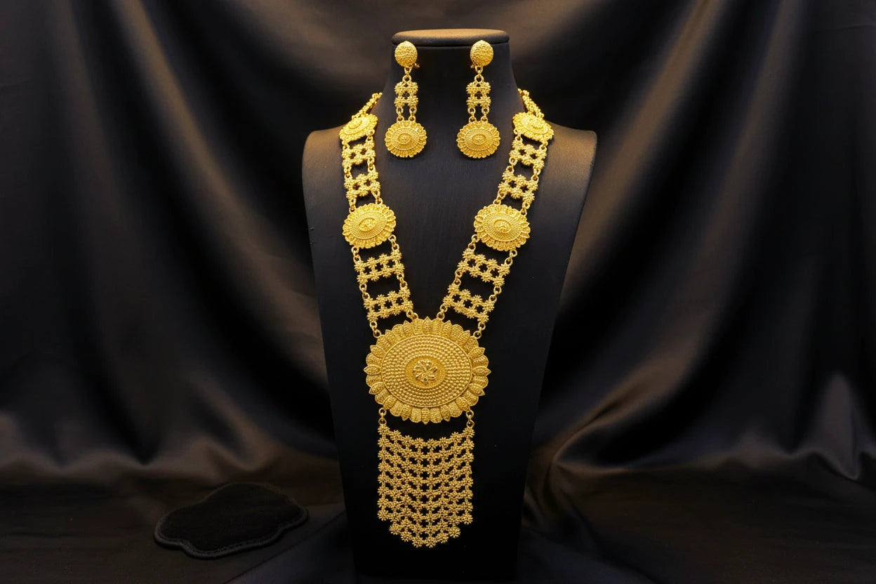 classic gold plated jewelry with elegant luxury design
