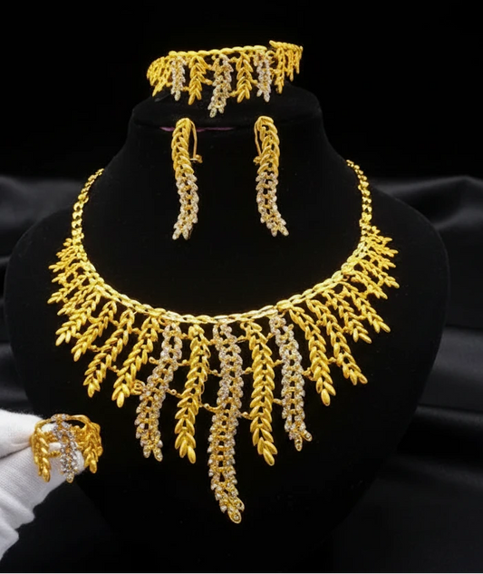 classic gold plated jewelry with elegant luxury design
