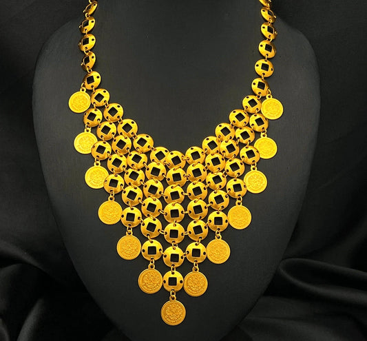 coin gold plated jewelry with elegant luxury design