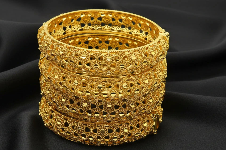 classic gold plated jewelry with elegant luxury design
