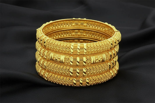 floral gold plated jewelry with elegant luxury design