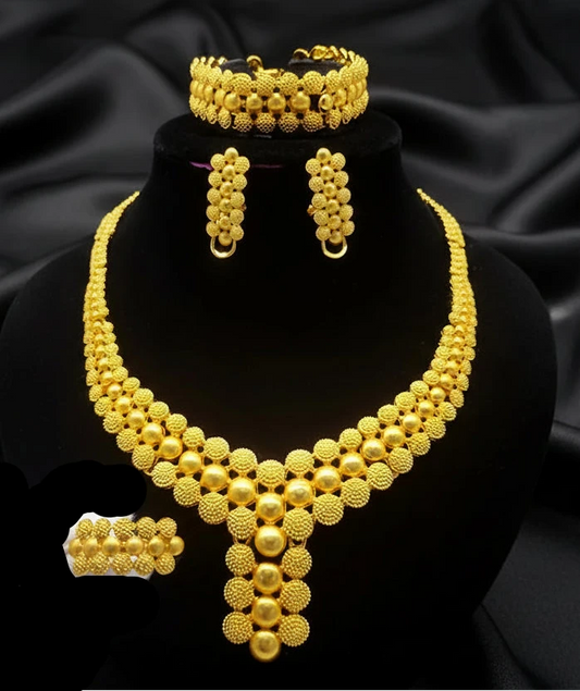 classic gold plated jewelry with elegant luxury design