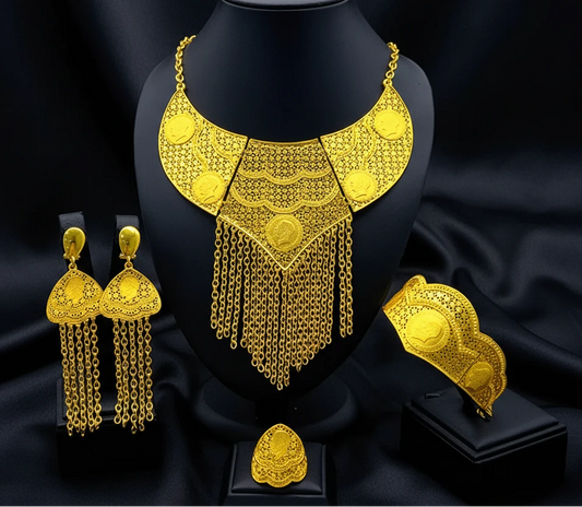 coin gold plated jewelry with elegant luxury design