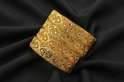 Aveline Classic Artful Design Gold-Plated Bracelet by Charm Jewelry