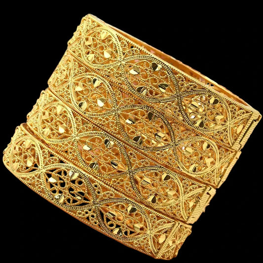 classic gold plated jewelry with elegant luxury design