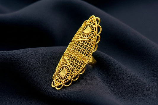 classic gold plated jewelry with elegant luxury design