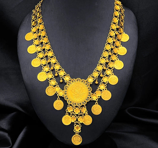 coin gold plated jewelry with elegant luxury design