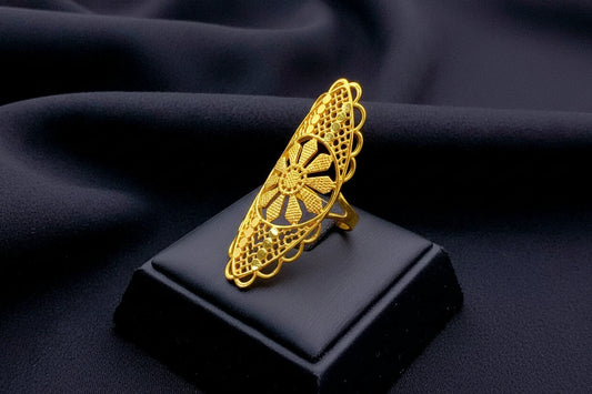 classic gold plated jewelry with elegant luxury design
