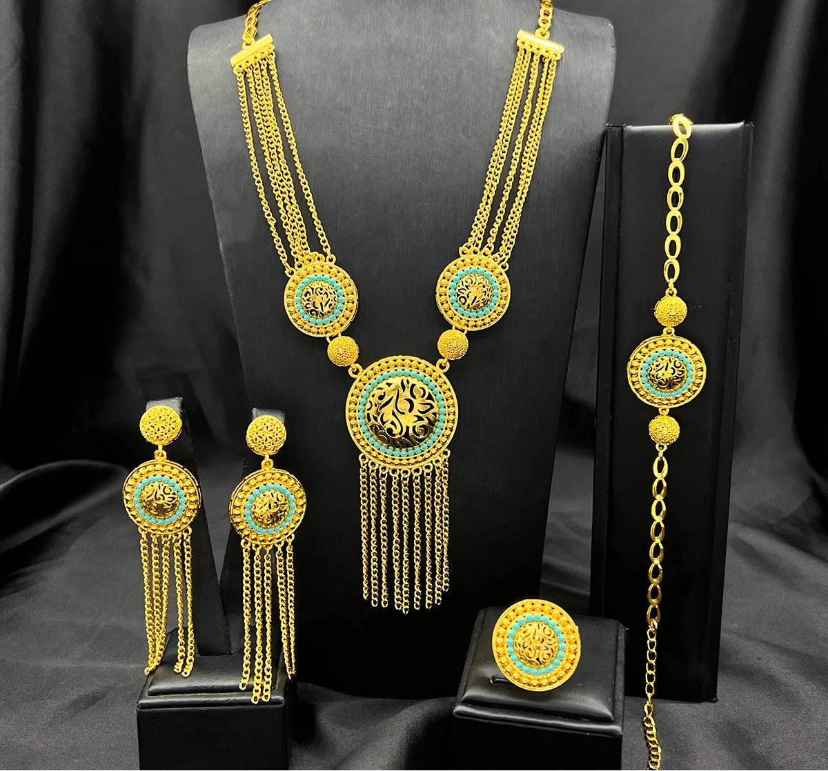 classic gold plated jewelry with elegant luxury design