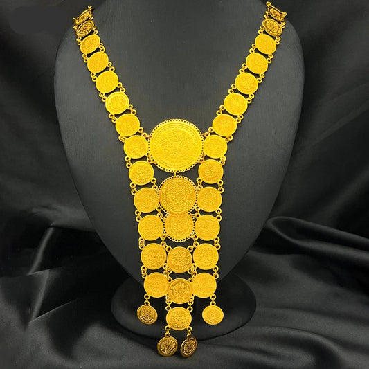 coin gold plated jewelry with elegant luxury design