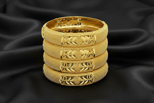 floral gold plated jewelry with elegant luxury design