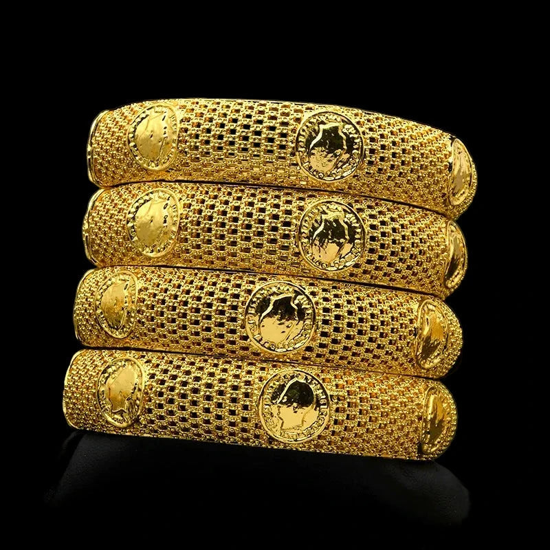 coin gold plated jewelry with elegant luxury design