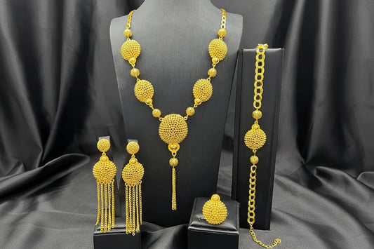 classic gold plated jewelry with elegant luxury design