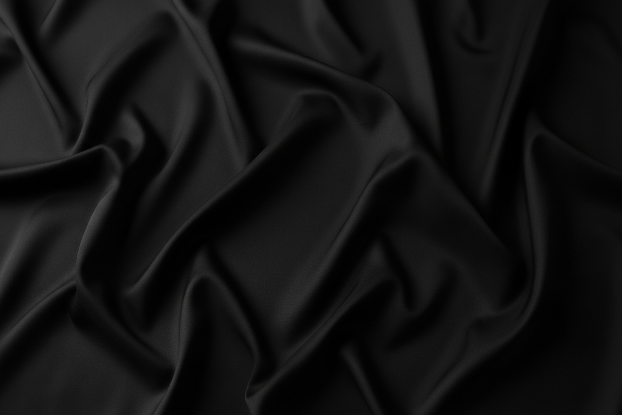 natural folded black fabric backgroubd